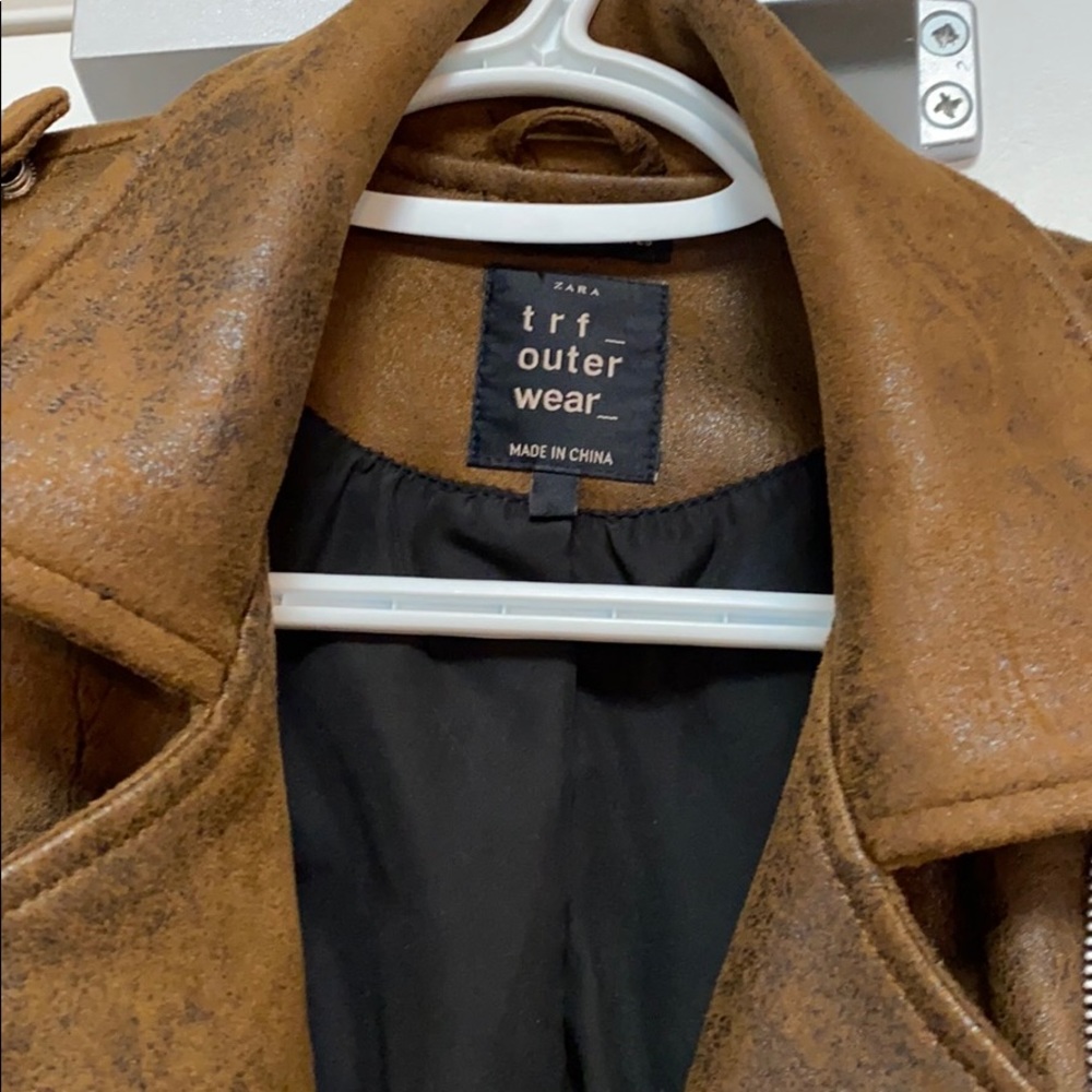 Brown Aviator Jacket from Zara - Picture 2 of 5